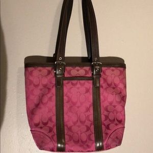 COPY - Coach signature pink purse